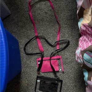 Thirty-One Pink and Black Clutches & Wristlets